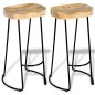 vidaXL Barhocker 2 Stk. Mango Massivholz vidaXL Barhocker 2 Stk. Mango Massivholz
