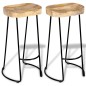 vidaXL Barhocker 2 Stk. Mango Massivholz vidaXL Barhocker 2 Stk. Mango Massivholz