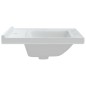 Waschbecken Weiß 61x48x19,5 cm Rechteckig Keramik Waschbecken Weiß 61x48x19,5 cm Rechteckig Keramik