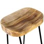 vidaXL Barhocker 2 Stk. Mango Massivholz vidaXL Barhocker 2 Stk. Mango Massivholz