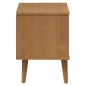 vidaXL Nachttisch MOLDE Braun 40x35x48 cm Massivholz Kiefer
