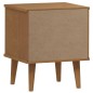 vidaXL Nachttisch MOLDE Braun 40x35x48 cm Massivholz Kiefer