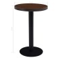 vidaXL Bistrotisch Dunkelbraun 50 cm MDF vidaXL Bistrotisch Dunkelbraun 50 cm MDF
