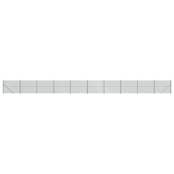 vidaXL Maschendrahtzaun mit Bodenflansch Grün 1,6x25 m