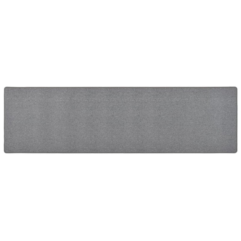 vidaXL Teppichläufer Dunkelgrau 80x300 cm vidaXL Teppichläufer Dunkelgrau 80x300 cm