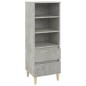 vidaXL Highboard Betongrau 40x36x110 cm Holzwerkstoff vidaXL Highboard Betongrau 40x36x110 cm Holzwerkstoff