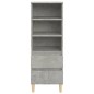 vidaXL Highboard Betongrau 40x36x110 cm Holzwerkstoff vidaXL Highboard Betongrau 40x36x110 cm Holzwerkstoff