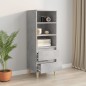 vidaXL Highboard Betongrau 40x36x110 cm Holzwerkstoff vidaXL Highboard Betongrau 40x36x110 cm Holzwerkstoff