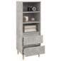 vidaXL Highboard Betongrau 40x36x110 cm Holzwerkstoff vidaXL Highboard Betongrau 40x36x110 cm Holzwerkstoff