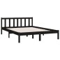 vidaXL Massivholzbett Schwarz Kiefer 120x190 cm vidaXL Massivholzbett Schwarz Kiefer 120x190 cm