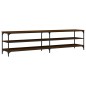 vidaXL TV-Schrank Braun Eiche 200x30x50 cm Holzwerkstoff und Metall vidaXL TV-Schrank Braun Eiche 200x30x50 cm Holzwerkstoff und Metall