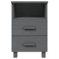 vidaXL Nachttische HAMAR 2 Stk. Dunkelgrau 40x35x62 cm Massivholz vidaXL Nachttische HAMAR 2 Stk. Dunkelgrau 40x35x62 cm Massivholz