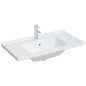vidaXL Waschbecken Weiß 91,5x48x19,5 cm Rechteckig Keramik vidaXL Waschbecken Weiß 91,5x48x19,5 cm Rechteckig Keramik