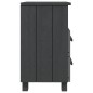 vidaXL Nachttische HAMAR 2 Stk. Dunkelgrau 40x35x62 cm Massivholz vidaXL Nachttische HAMAR 2 Stk. Dunkelgrau 40x35x62 cm Massivholz
