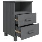 vidaXL Nachttische HAMAR 2 Stk. Dunkelgrau 40x35x62 cm Massivholz vidaXL Nachttische HAMAR 2 Stk. Dunkelgrau 40x35x62 cm Massivholz