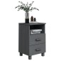 vidaXL Nachttische HAMAR 2 Stk. Dunkelgrau 40x35x62 cm Massivholz vidaXL Nachttische HAMAR 2 Stk. Dunkelgrau 40x35x62 cm Massivholz