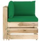 vidaXL 7-tlg. Garten-Lounge-Set mit Kissen Grün Imprägniertes Holz vidaXL 7-tlg. Garten-Lounge-Set mit Kissen Grün Imprägniertes Holz