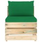 vidaXL 7-tlg. Garten-Lounge-Set mit Kissen Grün Imprägniertes Holz vidaXL 7-tlg. Garten-Lounge-Set mit Kissen Grün Imprägniertes Holz