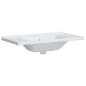 vidaXL Waschbecken Weiß 91,5x48x19,5 cm Rechteckig Keramik vidaXL Waschbecken Weiß 91,5x48x19,5 cm Rechteckig Keramik