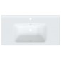 vidaXL Waschbecken Weiß 91,5x48x19,5 cm Rechteckig Keramik vidaXL Waschbecken Weiß 91,5x48x19,5 cm Rechteckig Keramik
