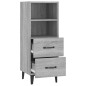 vidaXL Sideboard Grau Sonoma 34,5x34x90 cm Holzwerkstoff vidaXL Sideboard Grau Sonoma 34,5x34x90 cm Holzwerkstoff