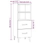 vidaXL Sideboard Grau Sonoma 34,5x34x90 cm Holzwerkstoff vidaXL Sideboard Grau Sonoma 34,5x34x90 cm Holzwerkstoff
