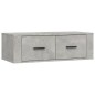 vidaXL TV-Wandschrank Betongrau 80x36x25 cm Holzwerkstoff vidaXL TV-Wandschrank Betongrau 80x36x25 cm Holzwerkstoff
