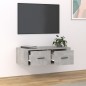 vidaXL TV-Wandschrank Betongrau 80x36x25 cm Holzwerkstoff vidaXL TV-Wandschrank Betongrau 80x36x25 cm Holzwerkstoff