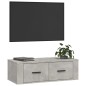 vidaXL TV-Wandschrank Betongrau 80x36x25 cm Holzwerkstoff vidaXL TV-Wandschrank Betongrau 80x36x25 cm Holzwerkstoff