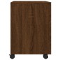 vidaXL Mobiler Aktenschrank mit Rollen Braun Eichen-Optik 45x38x54 cm vidaXL Mobiler Aktenschrank mit Rollen Braun Eichen-Optik 45x38x54 cm