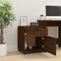 vidaXL Mobiler Aktenschrank mit Rollen Braun Eichen-Optik 45x38x54 cm vidaXL Mobiler Aktenschrank mit Rollen Braun Eichen-Optik 45x38x54 cm
