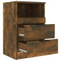 vidaXL Nachttisch Räuchereiche Holzwerkstoff vidaXL Nachttisch Räuchereiche Holzwerkstoff