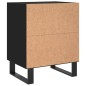 vidaXL Nachttisch Schwarz 40x30x50 cm Holzwerkstoff vidaXL Nachttisch Schwarz 40x30x50 cm Holzwerkstoff