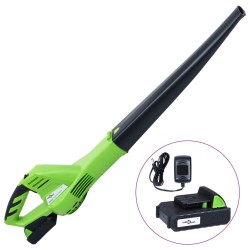 vidaXL Kabelloses Laubgebläse mit Akku 20V 1500 mAh Li-Ion
