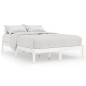 vidaXL Massivholzbett Weiß 135x190 cm vidaXL Massivholzbett Weiß 135x190 cm