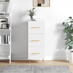 vidaXL Sideboard Hochglanz-Weiß 34,5x34x90 cm Holzwerkstoff