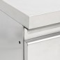 vidaXL Gastro-Küchenschrank mit 2 Schubladen Edelstahl vidaXL Gastro-Küchenschrank mit 2 Schubladen Edelstahl