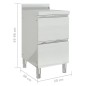 vidaXL Gastro-Küchenschrank mit 2 Schubladen Edelstahl vidaXL Gastro-Küchenschrank mit 2 Schubladen Edelstahl