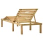 vidaXL Garten-Sonnenliege mit Tisch Kiefernholz Imprägniert vidaXL Garten-Sonnenliege mit Tisch Kiefernholz Imprägniert