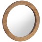 vidaXL Wandspiegel 60 cm Teak Rund vidaXL Wandspiegel 60 cm Teak Rund