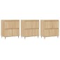 Sideboards 3 Stk. Sonoma-Eiche Holzwerkstoff Sideboards 3 Stk. Sonoma-Eiche Holzwerkstoff