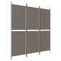 vidaXL 3-tlg. Paravent Anthrazit 150x220 cm Stoff vidaXL 3-tlg. Paravent Anthrazit 150x220 cm Stoff