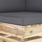 vidaXL 2-Sitzer Outdoor-Sofa mit Kissen Grün Imprägniertes Holz vidaXL 2-Sitzer Outdoor-Sofa mit Kissen Grün Imprägniertes Holz