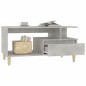 vidaXL Couchtisch Betongrau 90x49x45 cm Holzwerkstoff vidaXL Couchtisch Betongrau 90x49x45 cm Holzwerkstoff