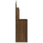 vidaXL Schminktisch mit Spiegel Braun Eichen-Optik 96x40x142 cm vidaXL Schminktisch mit Spiegel Braun Eichen-Optik 96x40x142 cm