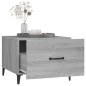 vidaXL Couchtisch mit Metallbeinen Grau Sonoma 50x50x40 cm vidaXL Couchtisch mit Metallbeinen Grau Sonoma 50x50x40 cm