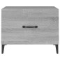 vidaXL Couchtisch mit Metallbeinen Grau Sonoma 50x50x40 cm vidaXL Couchtisch mit Metallbeinen Grau Sonoma 50x50x40 cm