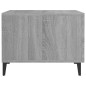vidaXL Couchtisch mit Metallbeinen Grau Sonoma 50x50x40 cm vidaXL Couchtisch mit Metallbeinen Grau Sonoma 50x50x40 cm