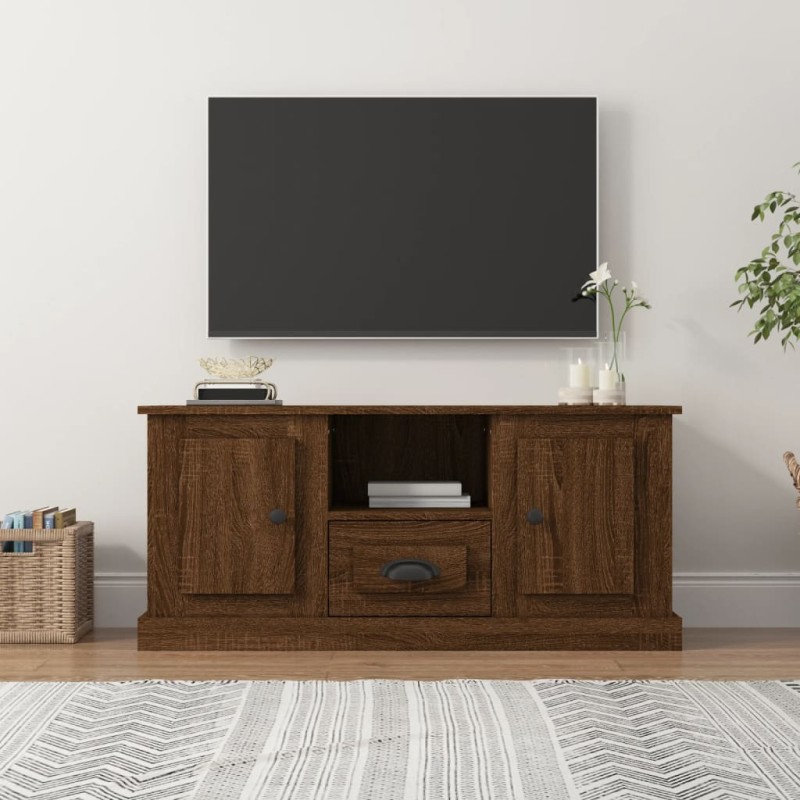vidaXL TV-Schrank Braun Eichen-Optik 100x35,5x45 cm Holzwerkstoff vidaXL TV-Schrank Braun Eichen-Optik 100x35,5x45 cm Holzwerkstoff