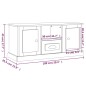 vidaXL TV-Schrank Braun Eichen-Optik 100x35,5x45 cm Holzwerkstoff vidaXL TV-Schrank Braun Eichen-Optik 100x35,5x45 cm Holzwerkstoff